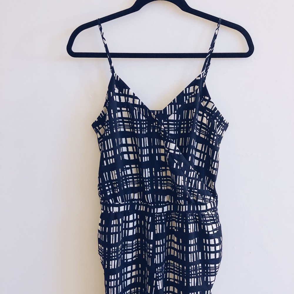madewell b&w chic jumpsuit